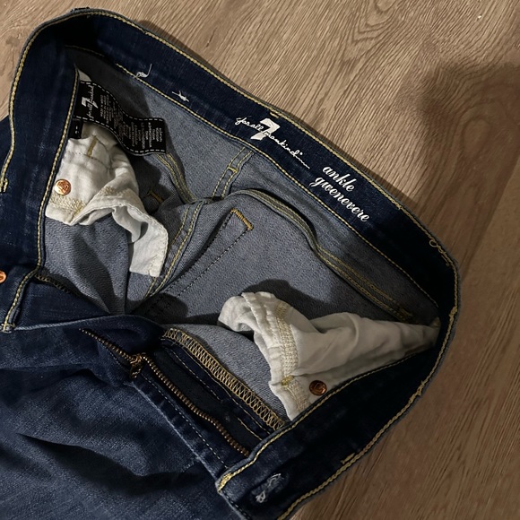 74AM Distressed Ankle Genevieve Skinny Jeans - Picture 4 of 4